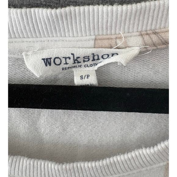 WORKSHOP Republic | Women's Palm Tree Print Cropped Sweater | Small - Picture 3 of 3